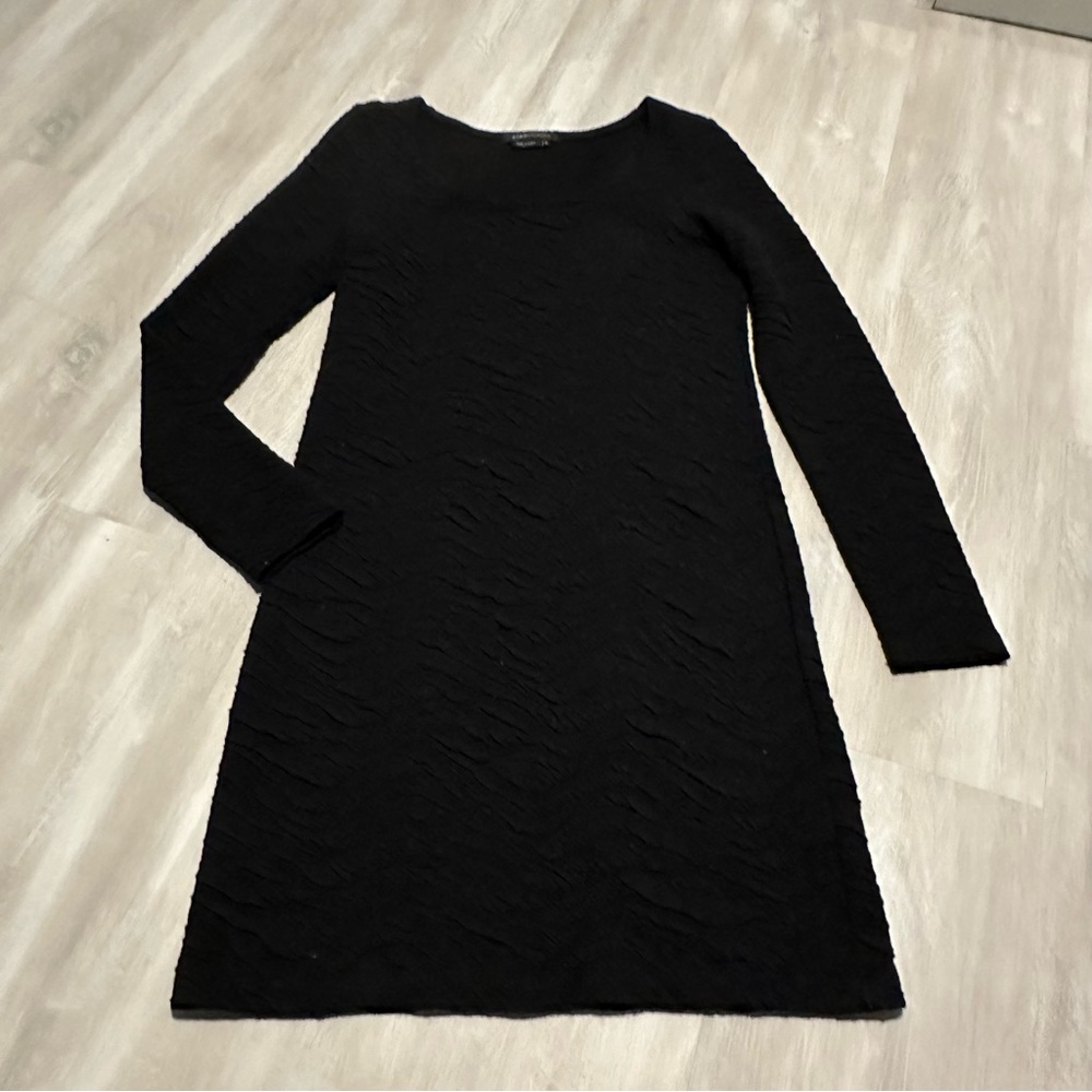 BCBGMaxazria Black Knit Long Sleeve Dress Sz M